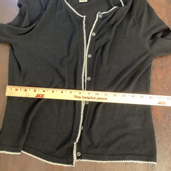 Sigrid Olsen Black Cardigan Sweater - Picture 13 of 14